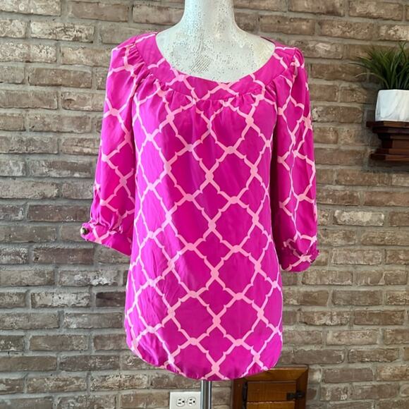 Gorgeous Alice & Trixie Magenta top! Sz M - Picture 1 of 5